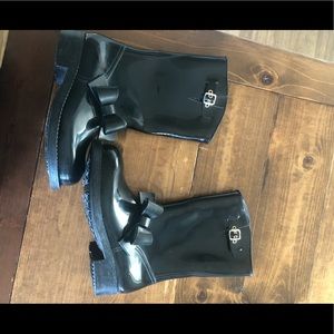 Red Valentino - Black Bow Rain Boots size 9/39